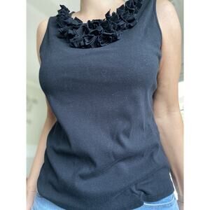 Designer originals pretty s/less top Black SIZE PL